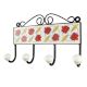 Red Tiny Flower Ceramic Tile Hook Online